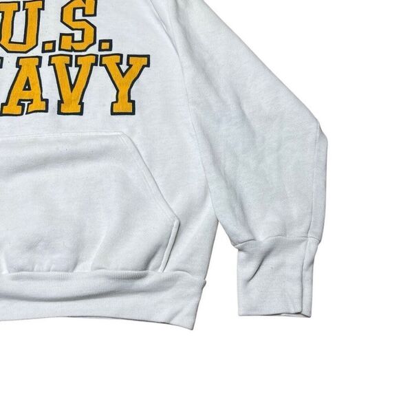 American Vintage 80s US Navy Hoodie Medium - Picture 4 of 6
